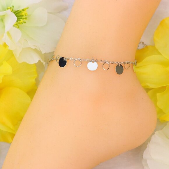 Minimalist Anklet, Sleek & Modern Design, Women’s Fashion, YC110225-A - Picture 4 of 10